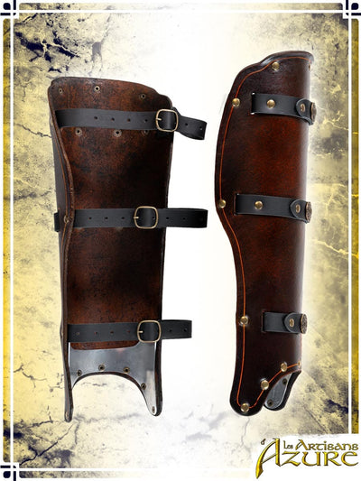 Legion Greaves Leather Greaves Les Artisans d'Azure 