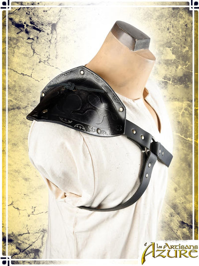 Assassin Light Pauldron Leather Pauldrons Les Artisans d'Azure 