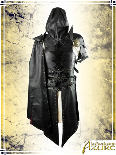 Assassin Light Pauldron Leather Pauldrons Les Artisans d'Azure 
