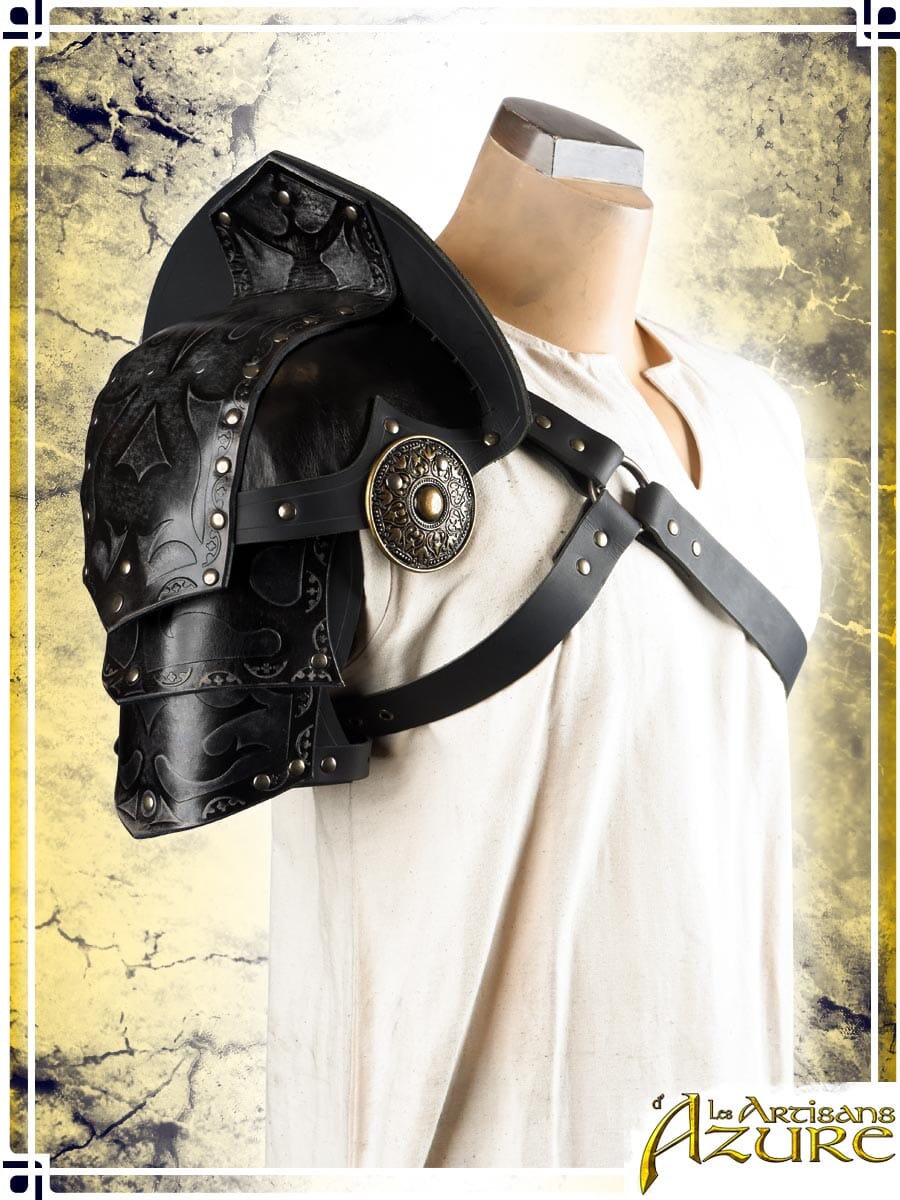 Assassin Mighty Pauldron Leather Pauldrons Les Artisans d'Azure 