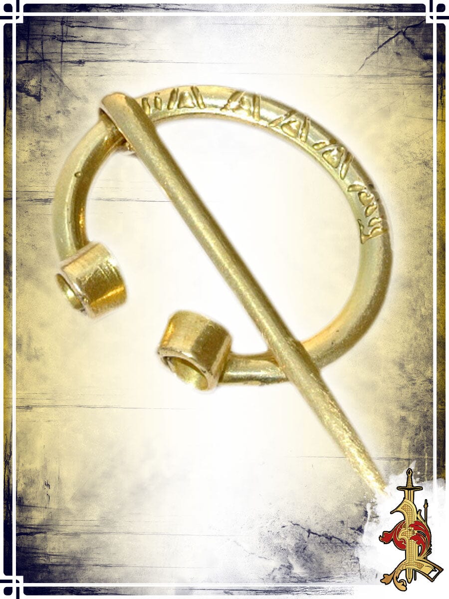 Runic Horse Shoe Fibula – Brass Fibulas & Brooches Lord of Battles 