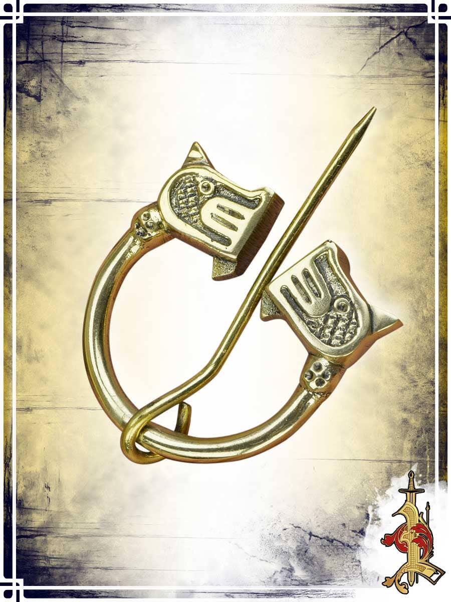 Brass Viking Serpent Fibula Fibulas & Brooches Lord of Battles 
