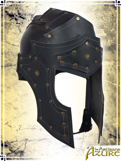 Beaufort Helm Leather Helmets Les Artisans d'Azure Medium Black 