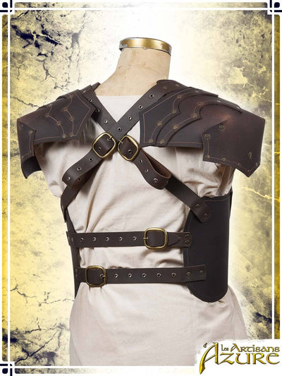 Beaufort Breastplate with Pauldrons Leather Armors Les Artisans d'Azure 