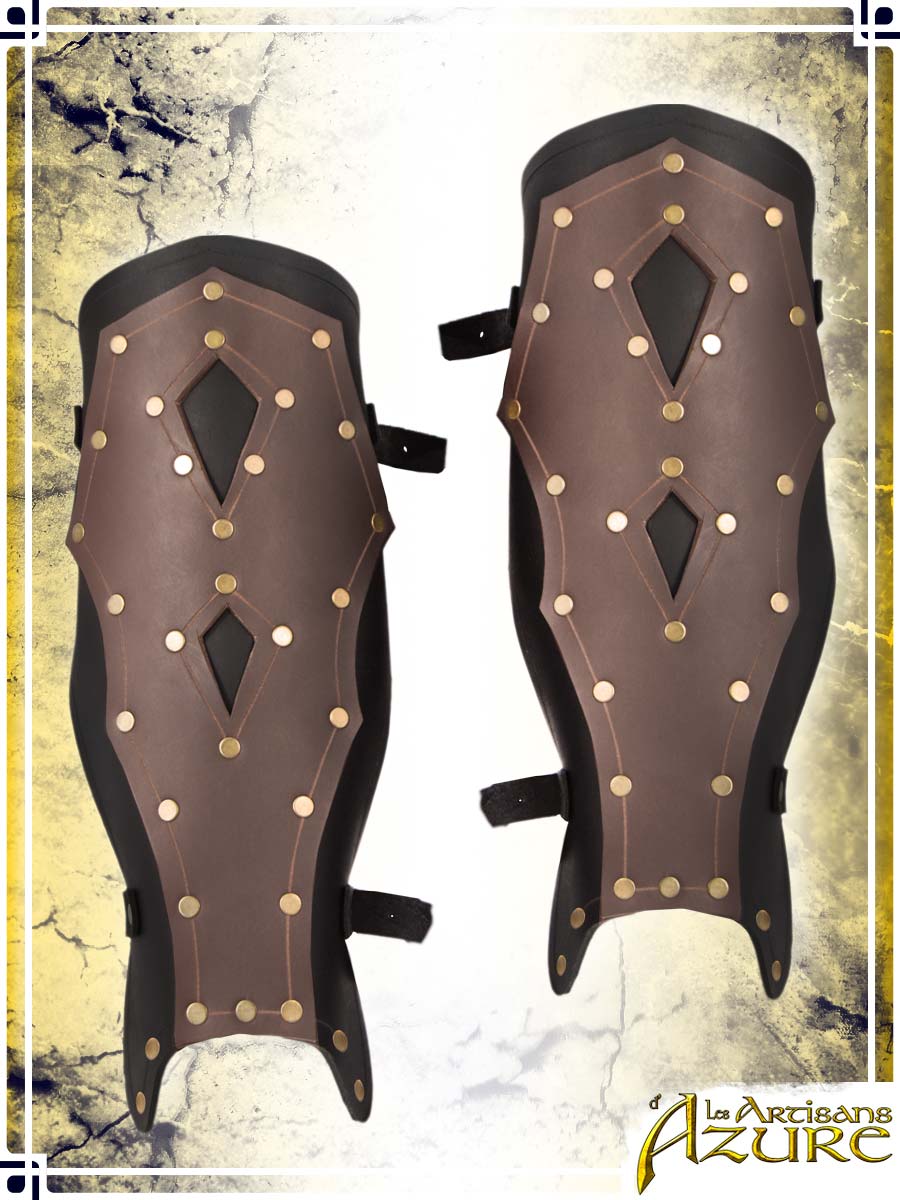 Mercenary Greaves Leather Greaves Les Artisans d'Azure 