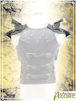 Dark Pauldrons Leather Pauldrons Les Artisans d'Azure 