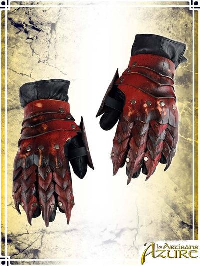 Chaos Gauntlets Leather Bracers Les Artisans d'Azure 