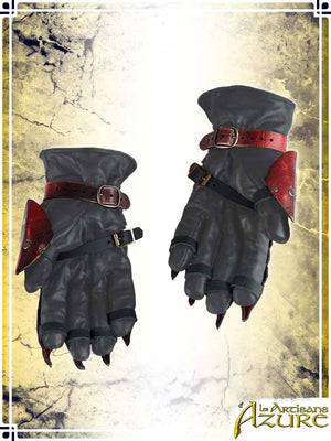 Chaos Gauntlets Leather Bracers Les Artisans d'Azure 