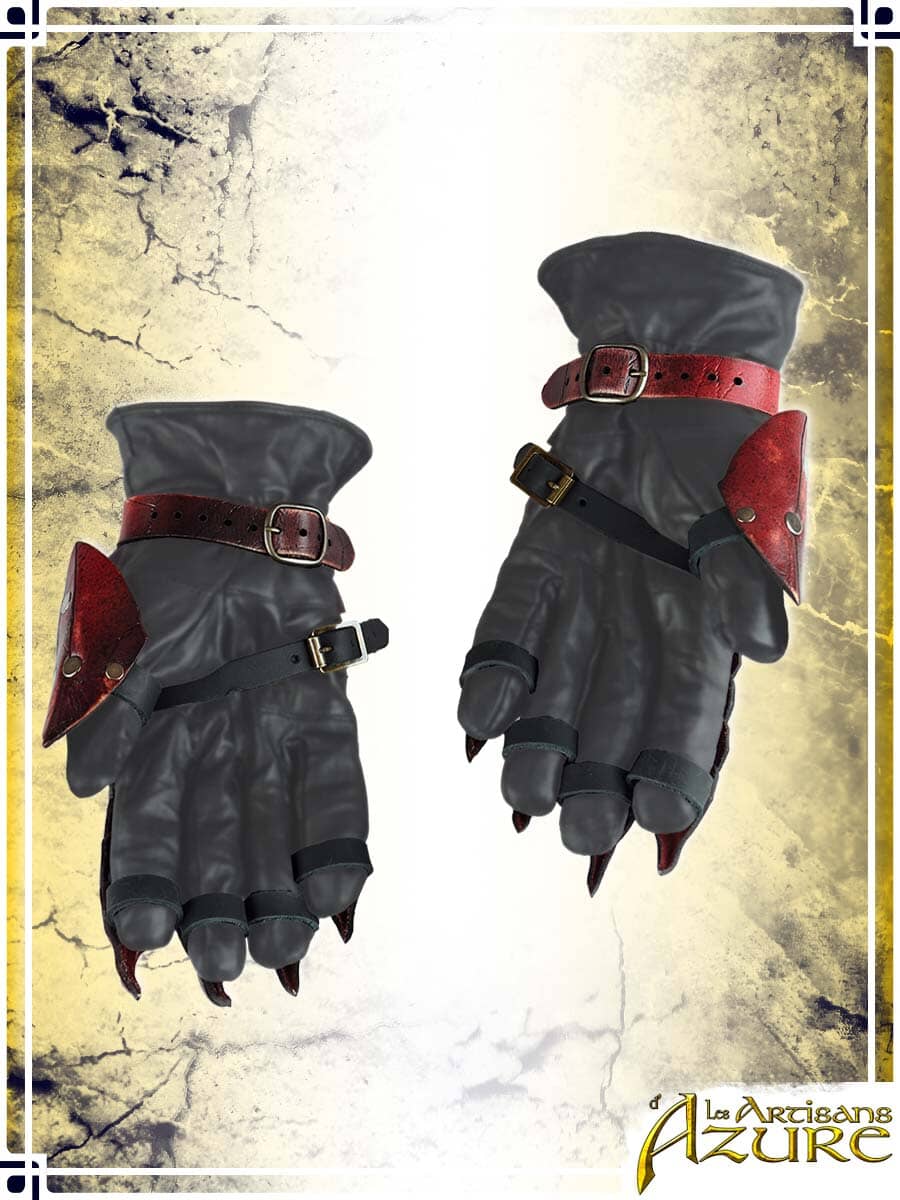 Chaos Gauntlets Leather Bracers Les Artisans d'Azure 