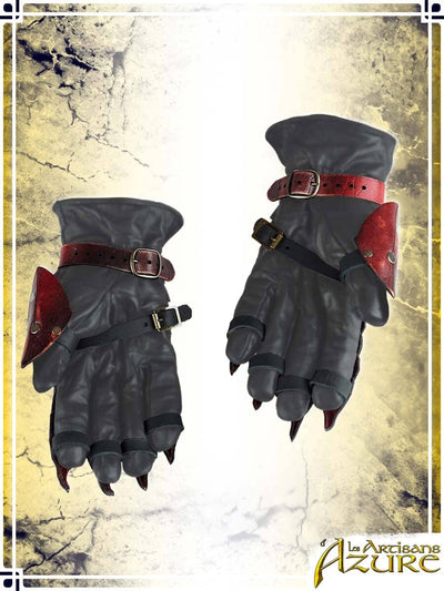 Chaos Gauntlets Leather Bracers Les Artisans d'Azure 