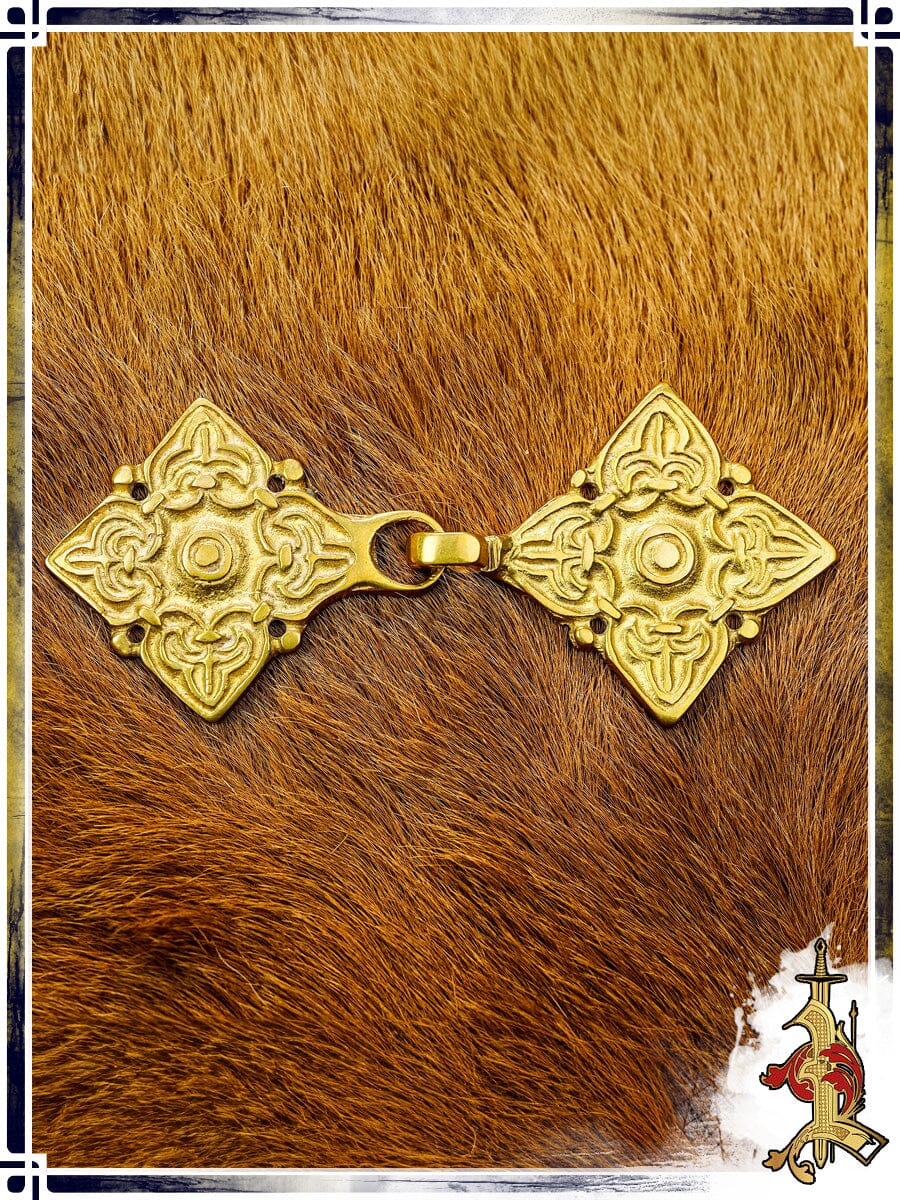 Brass Viking Cloak Clasp Brooch Buttons & Fasteners Lord of Battles 