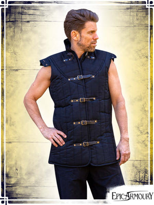 Sleeveless Warrior Gambeson Gambesons Epic Armoury Small Black 
