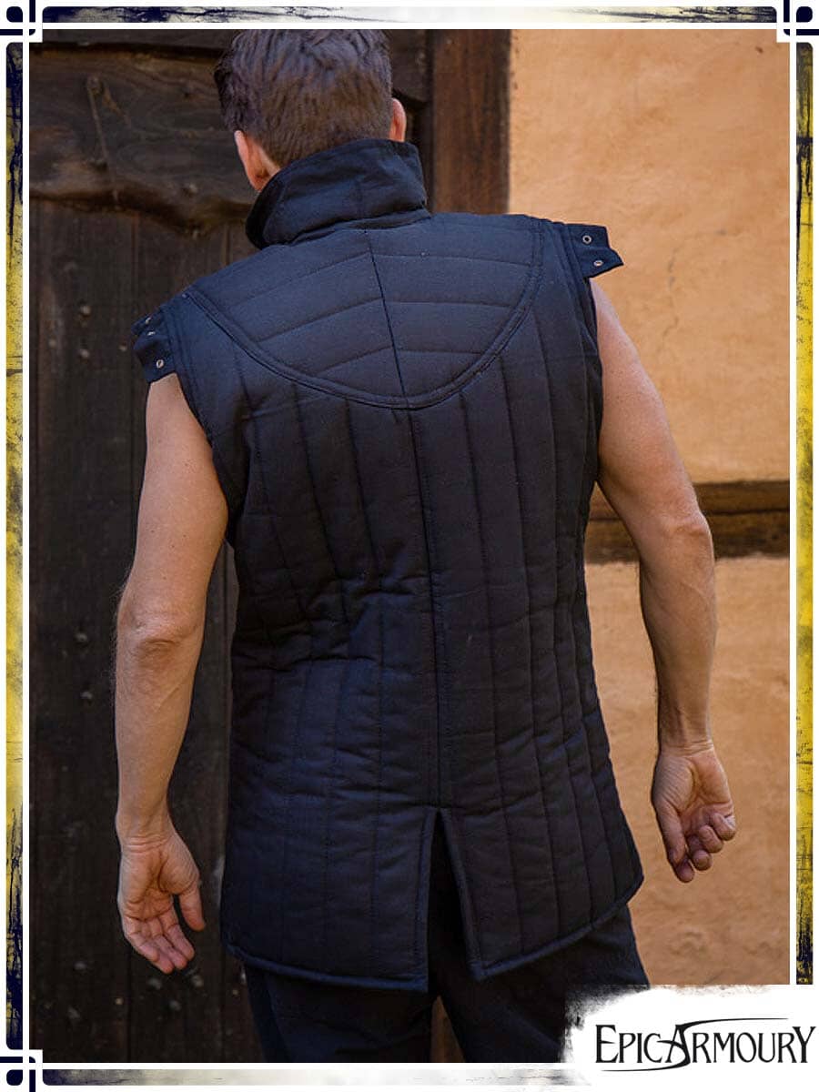 Sleeveless Warrior Gambeson Gambesons Epic Armoury Medium Black 