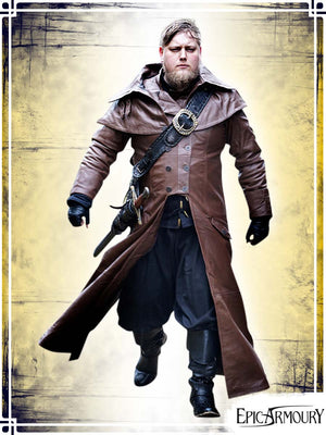 Leather Hellsing Coat Coats & Robes Epic Armoury Brown leather Medium 