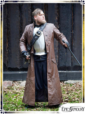 Leather Hellsing Coat Coats & Robes Epic Armoury Brown leather XLarge 