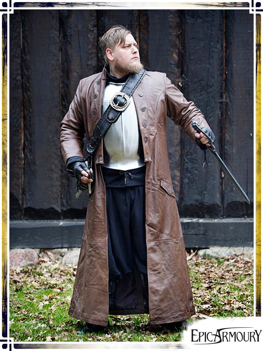 Leather Hellsing Coat Coats & Robes Epic Armoury Brown leather XLarge 