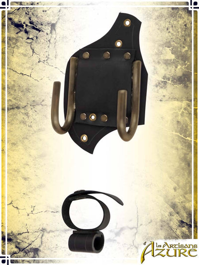 Back Scabbard with Hooks Scabbards Les Artisans d'Azure 