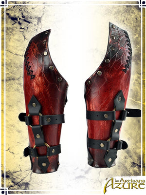 Chaos Bracers Leather Bracers Les Artisans d'Azure 