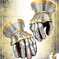 Baron's Hourglass Gauntlets - Shinny Plate Bracers Lord of Battles 