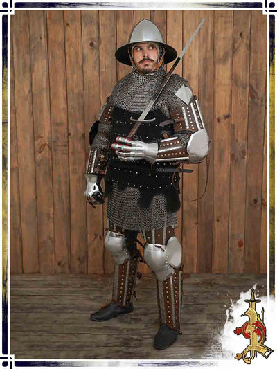 Brigandine Arm Armour Full Arms & Elbows Lord of Battles 