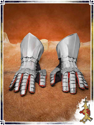 Cuirassier Gauntlets 18ga Plate Bracers Lord of Battles 