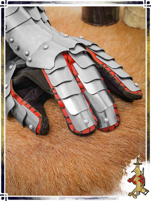 Cuirassier Gauntlets 18ga Plate Bracers Lord of Battles 