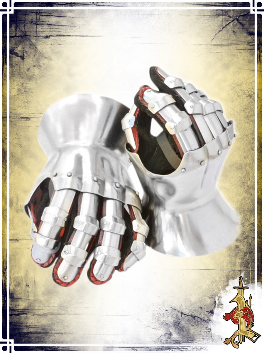 Hourglass Gauntlets 16ga Plate Bracers Lord of Battles 