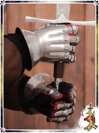 Hourglass Gauntlets 16ga Plate Bracers Lord of Battles 