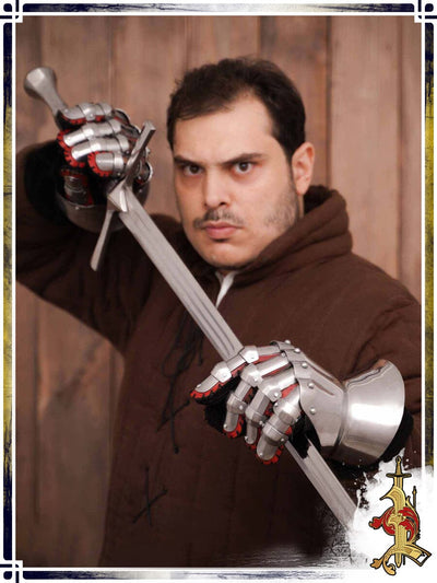 Hourglass Gauntlets 16ga Plate Bracers Lord of Battles 