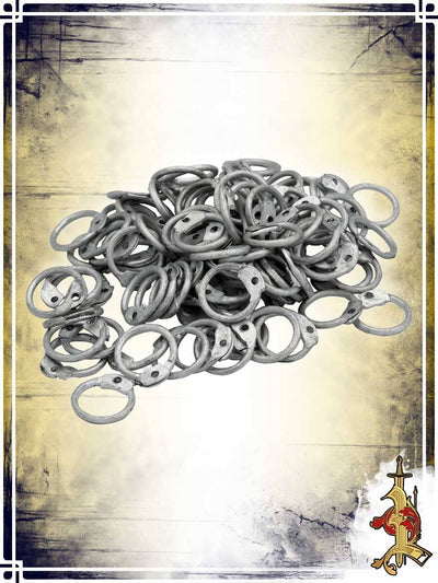 Aluminum Chainmail Round Ring with Rivets - 16ga/10mm (1kg) Rings Lord of Battles 
