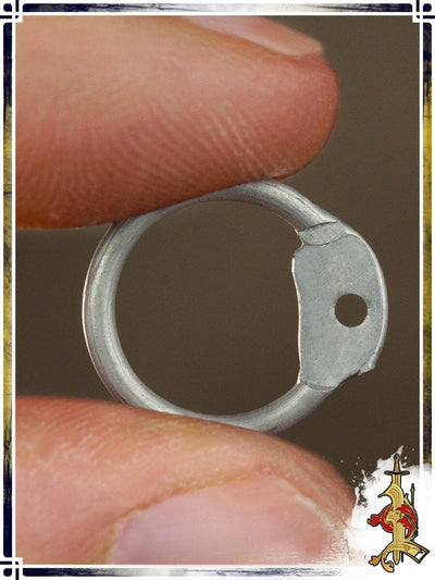Aluminum Chainmail Round Ring with Rivets - 16ga/10mm (1kg) Rings Lord of Battles 