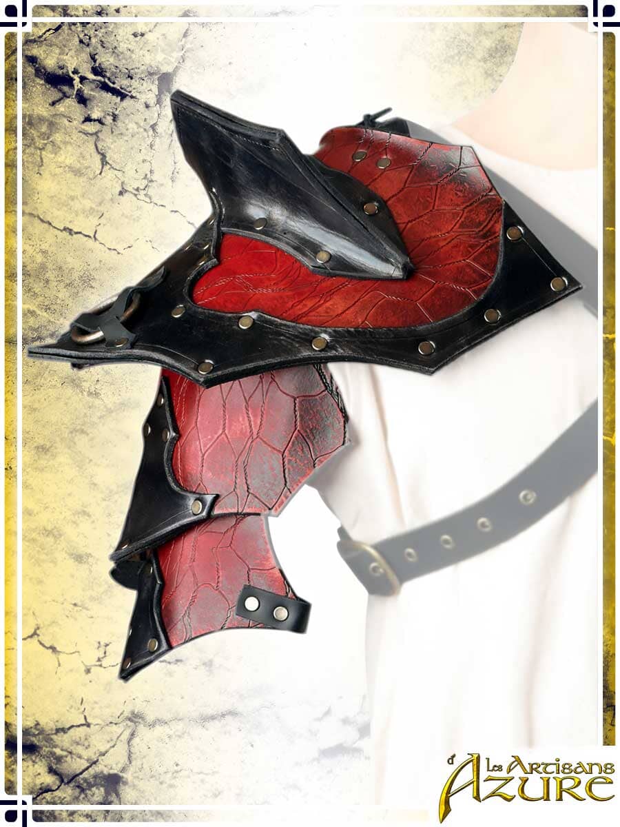 Chaos Pauldrons Leather Pauldrons Les Artisans d'Azure 