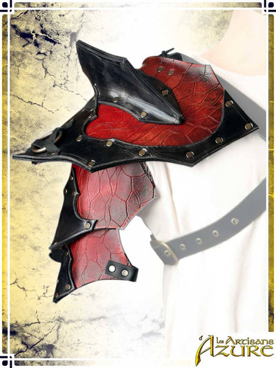 Chaos Pauldrons Leather Pauldrons Les Artisans d'Azure 