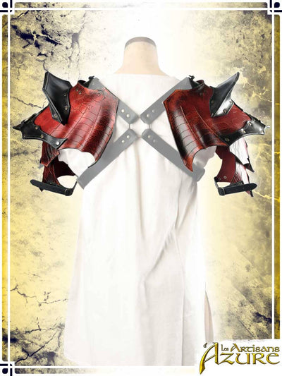 Chaos Pauldrons Leather Pauldrons Les Artisans d'Azure 