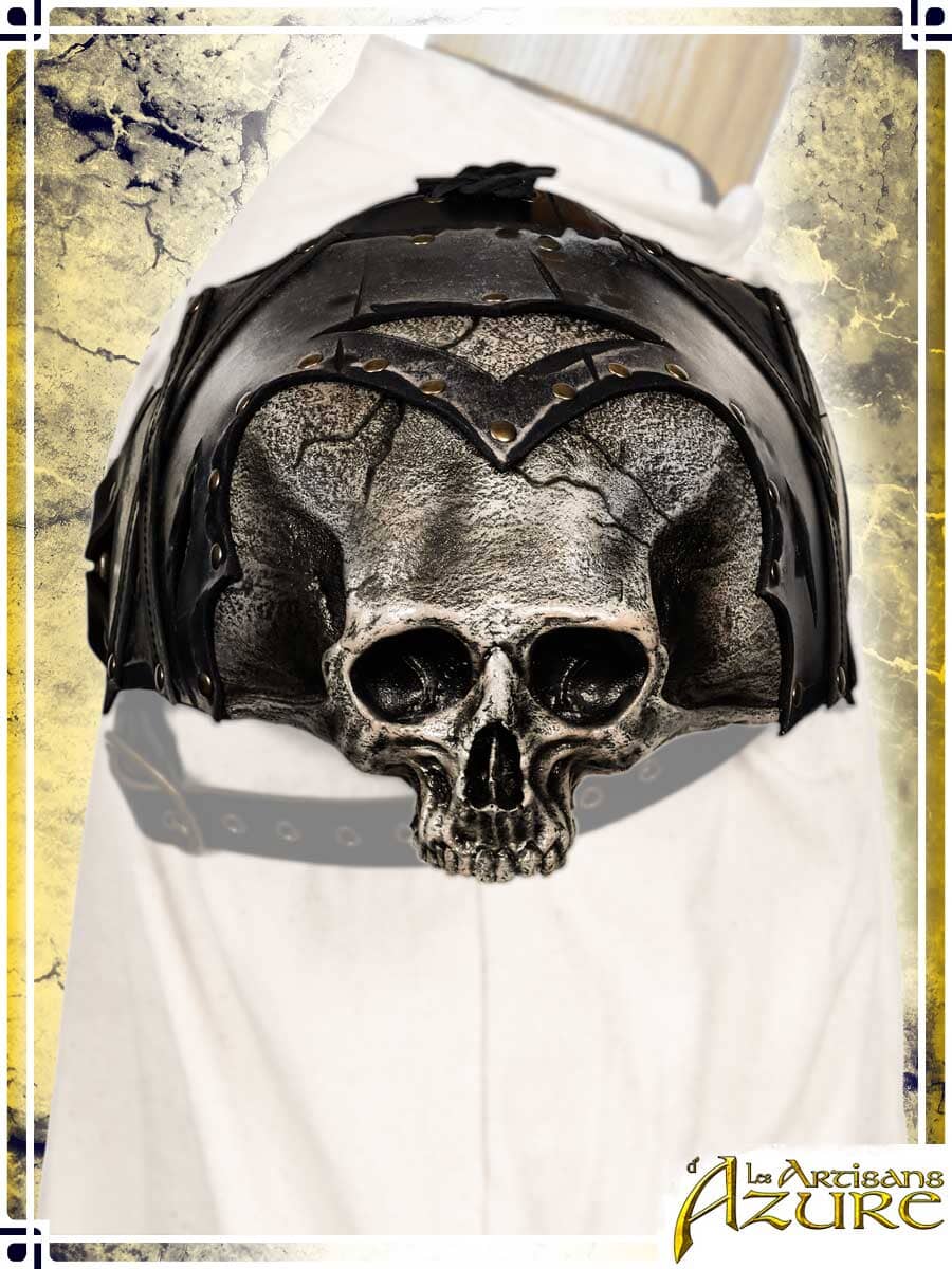 Ashwalker Skull Pauldron Leather Pauldrons Les Artisans d'Azure 