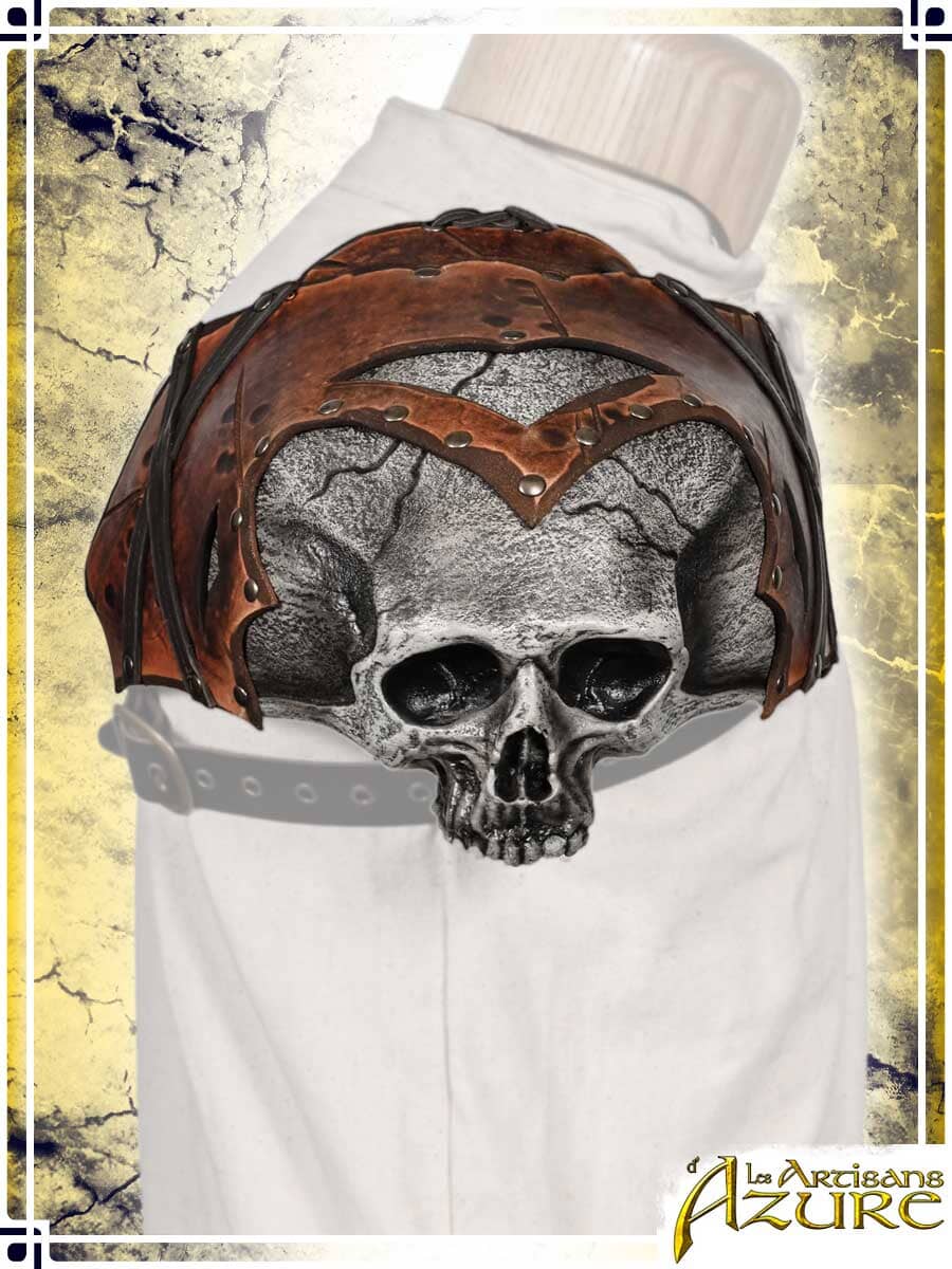 Wildwalker Skull Pauldron Leather Pauldrons Les Artisans d'Azure 