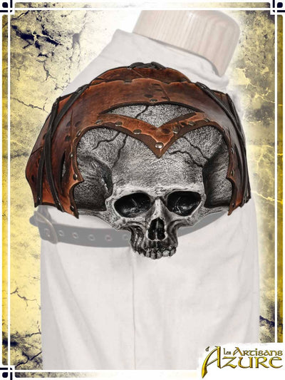 Wildwalker Skull Pauldron Leather Pauldrons Les Artisans d'Azure 