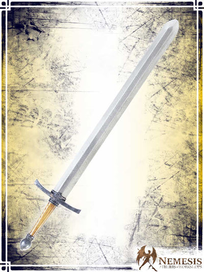 Knight's Sword Swords (Web) Ateliers Nemesis - Athena Notched Steel Medium Wooden Handle