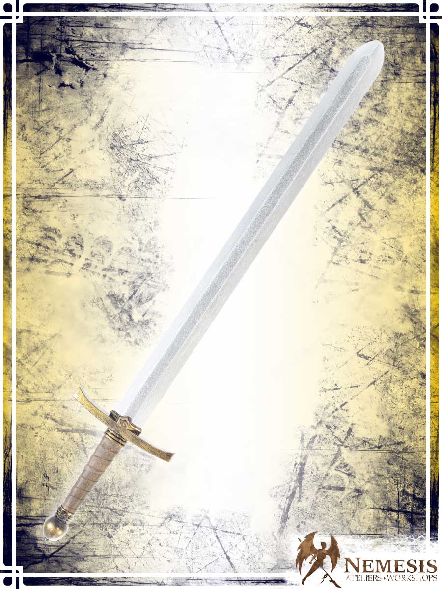 Knight's Sword Swords (Web) Ateliers Nemesis - Athena Classic Brass Medium Wood|Leather Handle