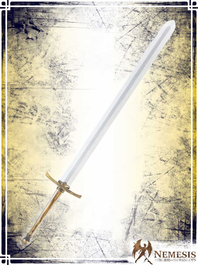 Knight's Sword Swords (Web) Ateliers Nemesis - Athena Classic Brass Bastard Wooden Handle