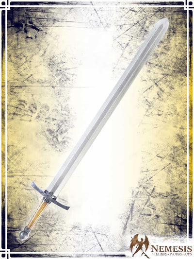 Knight's Sword Swords (Web) Ateliers Nemesis - Athena Notched Steel Long Wooden Handle