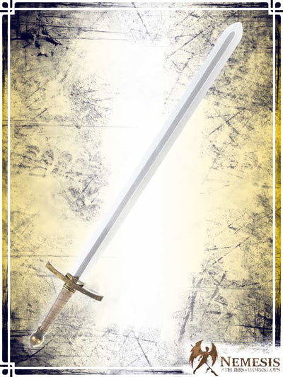 Knight's Sword Swords (Web) Ateliers Nemesis - Athena Classic Brass Long Wood|Leather Handle