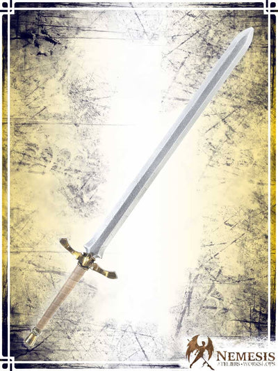 Noble's Sword Swords (Web) Ateliers Nemesis - Athena Notched Brass Bastard Wood|Leather Handle