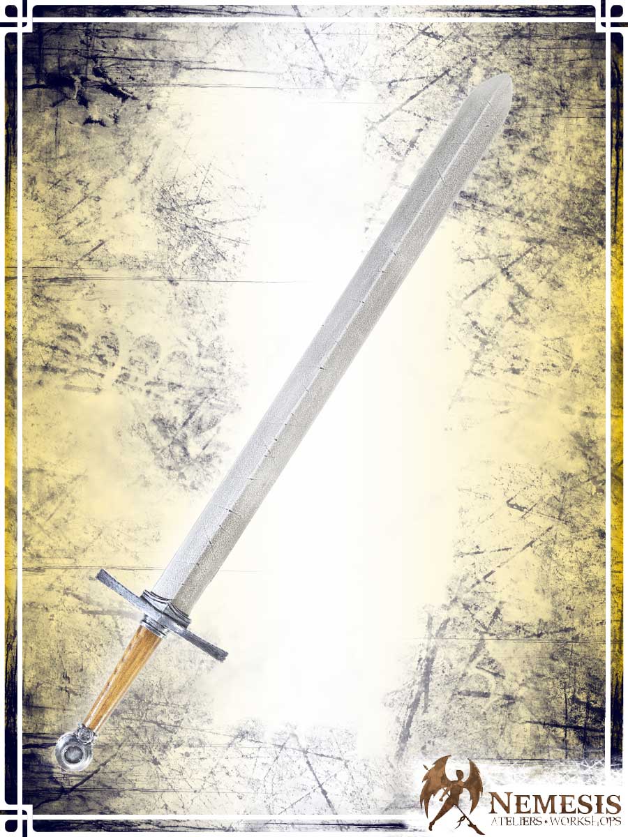 Templar's Sword Swords (Web) Ateliers Nemesis - Athena Notched Steel Medium Wooden Handle