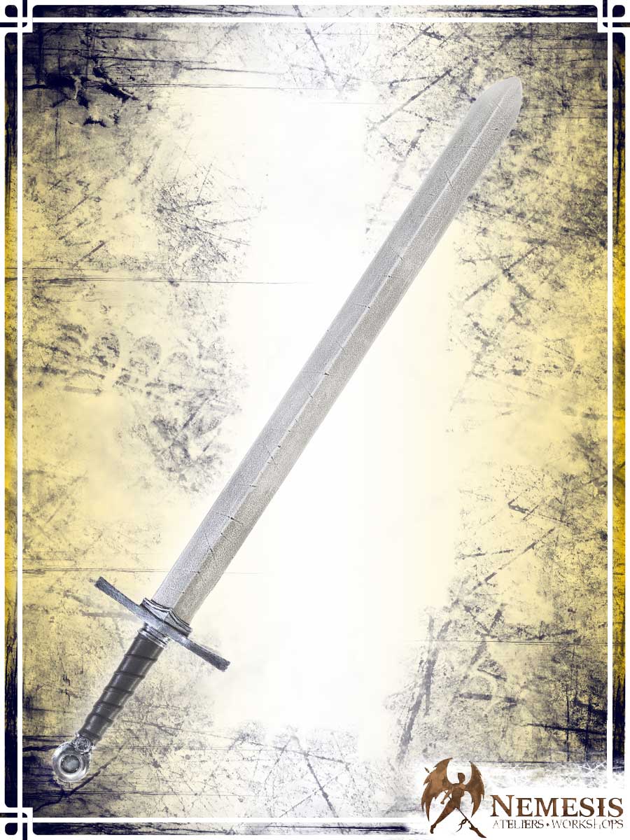 Templar's Sword Swords (Web) Ateliers Nemesis - Athena Notched Steel Medium Wood|Leather Handle
