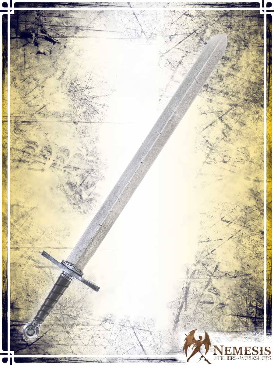 Templar's Sword Swords (Web) Ateliers Nemesis - Athena Notched Steel Medium Wood|Leather Handle