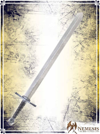 Templar's Sword Swords (Web) Ateliers Nemesis - Athena Notched Steel Medium Wood|Leather Handle