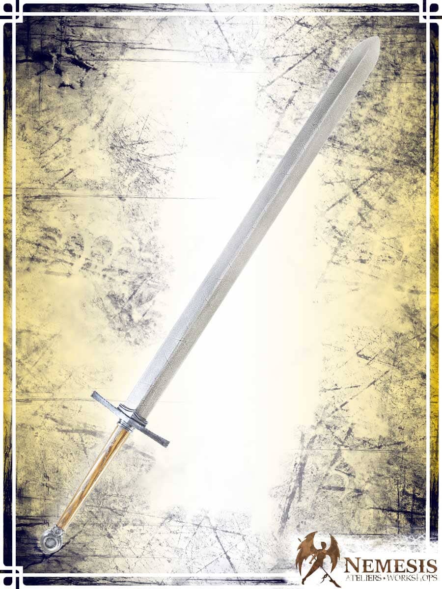 Templar's Sword Swords (Web) Ateliers Nemesis - Athena Notched Steel Bastard Wooden Handle