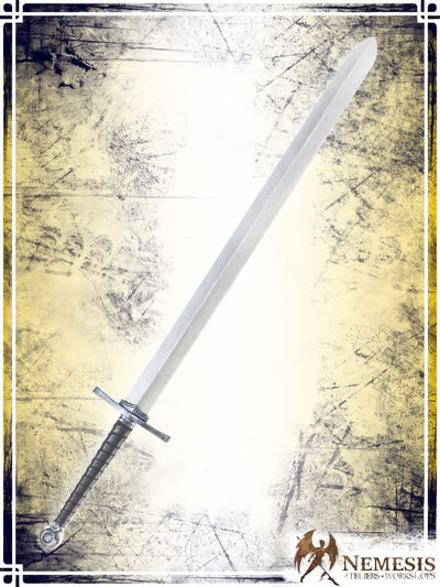 Templar's Sword Swords (Web) Ateliers Nemesis - Athena Classic Steel Bastard Wood|Leather Handle
