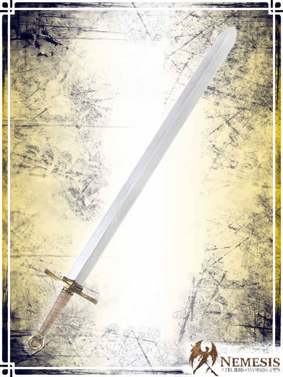 Templar's Sword Swords (Web) Ateliers Nemesis - Athena Classic Brass Long Wood|Leather Handle